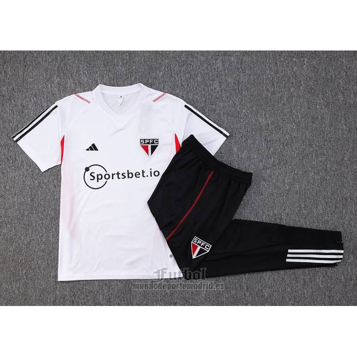 Chandal del Sao Paulo Manga Corta 2023-2024 Blanco